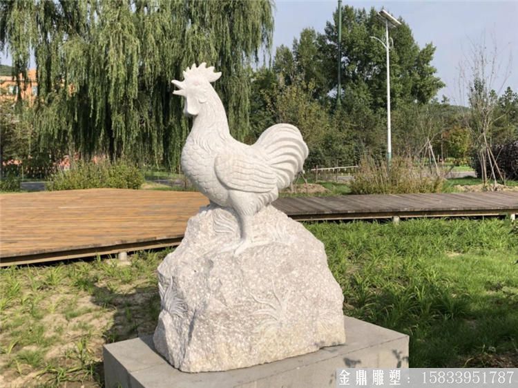 石雕猴子 石雕廠(chǎng) 石雕定制十二生肖石雕 公園十二生肖雕塑4